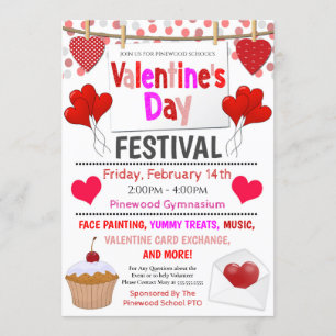 Convite para Festival de Dias de os namorados