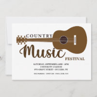 Convite para Festival de Música do País