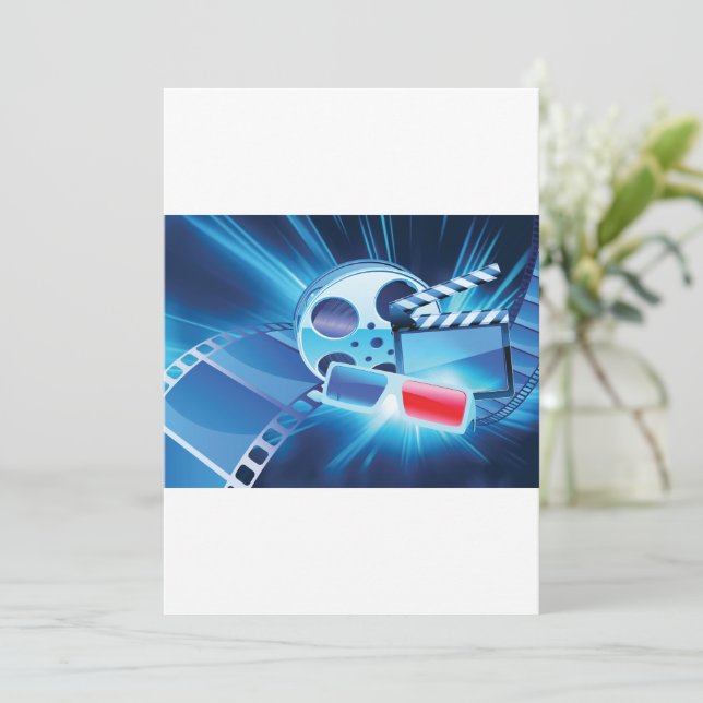 Convite para Filmes em Cinema (Em pé/Frente)