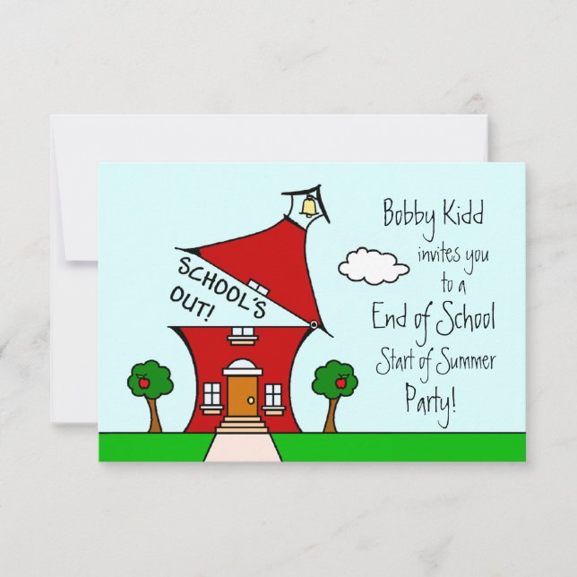 Convite para Fim de Escola / Início do Festa de Ve (Frente)