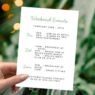 Convite para Fim de Semana de Despedida de Solteir