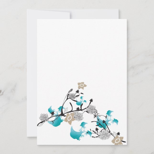 Convite para flores japonesas (Frente)