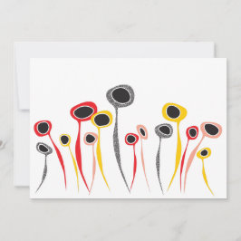 Convite para Flores Retro