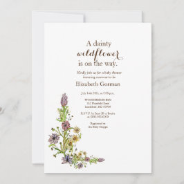 Convite para flores selvagens