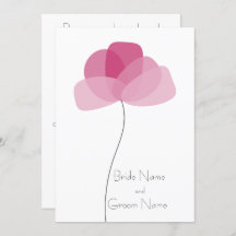 Convite para flores simples