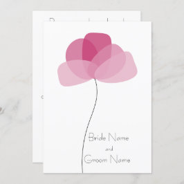 Convite para flores simples