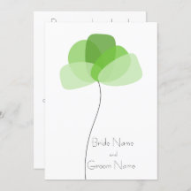 Convite para flores simples