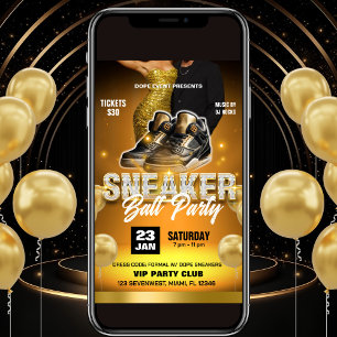 Convite para Flyer de Festa de Tênis