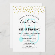 Convite para Formando de Enfermagem de Ruas Azuis 