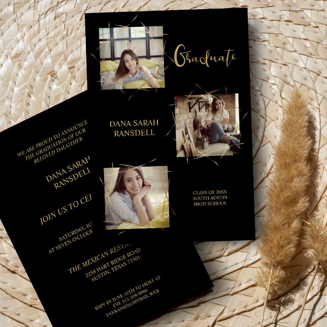 Convite Para Formando De Três Fotografias (Criador carregado)