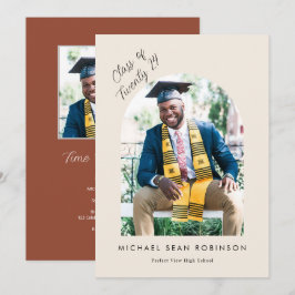 Convite para Formando Fotográfico do Arch Terracot