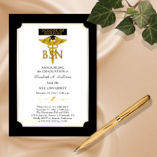 Convite para formatura da Escola de Enfermagem BSN