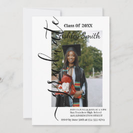 Convite para formatura de fotografia