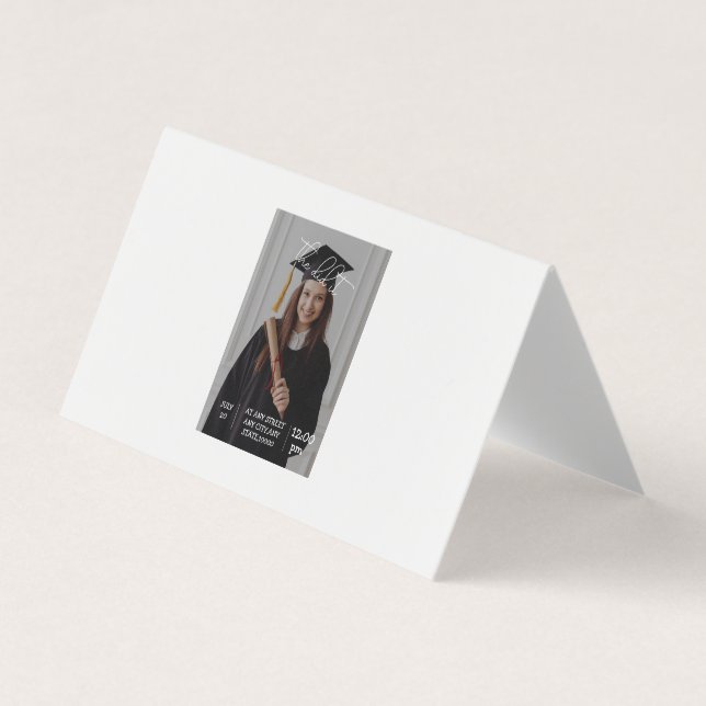 Convite para formatura elegante — "O Fez! (Frente)