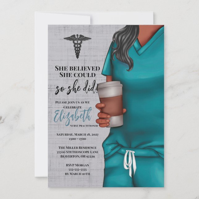 Convite para formatura na Faculdade de Medicina Te (Frente)