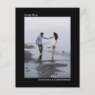 Convite para Foto Simples de Casamento de Orçament