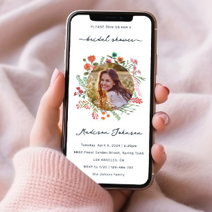 Convite para Fotografia Colorida de Chá de panela