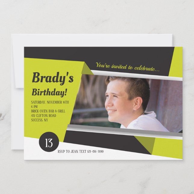 Convite para Fotografia da Imagem de Tendência (Frente)