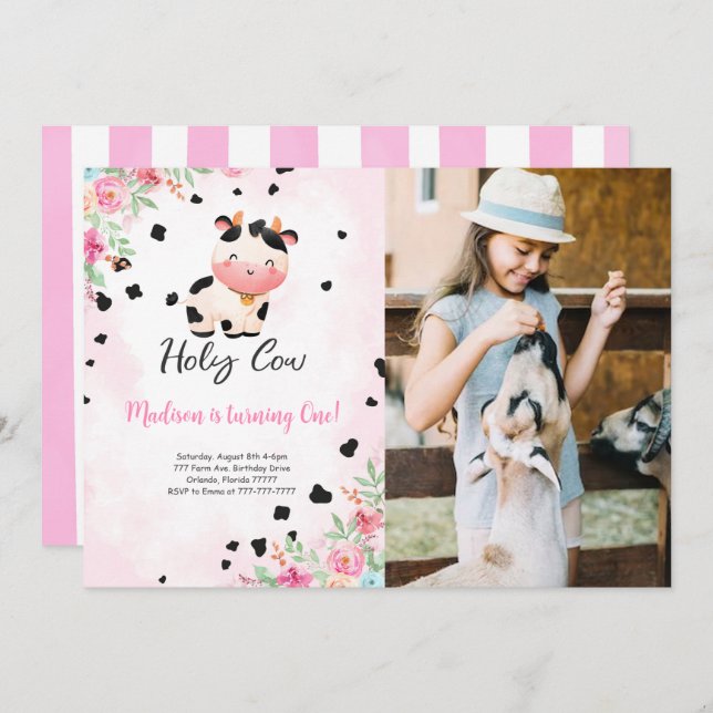 Convite para Fotografia de Aniversário da Santa Va (Frente/Verso)