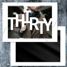 Convite para Fotografia de aniversário de 30 anos 