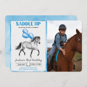Convite para Fotografia de Aniversário de Cavalo E
