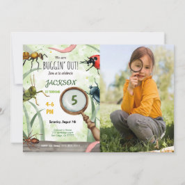 Convite para Fotografia de Aniversário do Inseto E