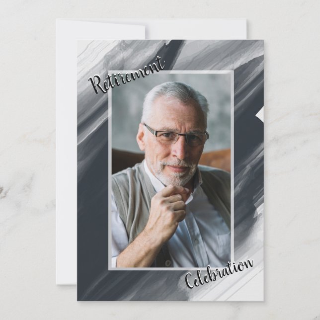 Convite para Fotografia de Celebração de Aposentaç (Frente)
