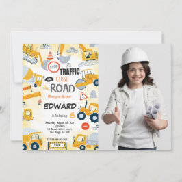 Convite para Fotografia de Construção de Aniversár