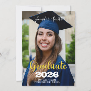 Convite para fotografia de graduação