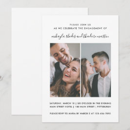 Convite para Fotografia de Noivado de Casamento de