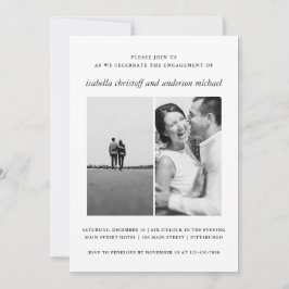 Convite para Fotografia de Noivado de Casamento El