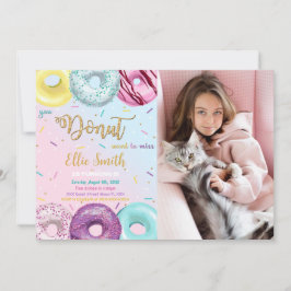 Convite para Fotografia de Rosquinha de Água