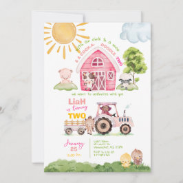 Convite para Fotografia de segundo aniversário Bar