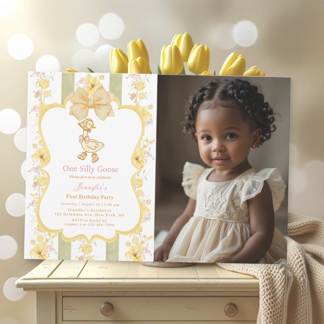 Convite para fotografia de um primeiro aniversario (Criador carregado)