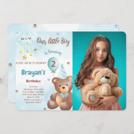 Convite para Fotografia do Urso de Teddy