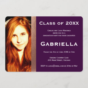 Convite para Fotografia para Graduação Bilíngue