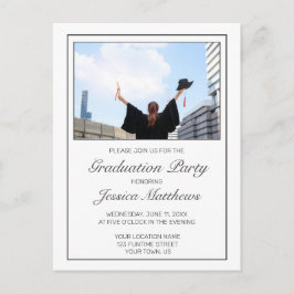 Convite para Fotografia para Graduação Minimalista