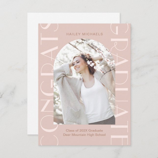 Convite para Fotografias bonito de Festa de format (Frente/Verso)