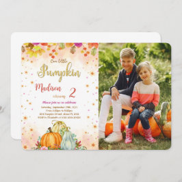 Convite para Fotografias de Aniversário de Pumpkin