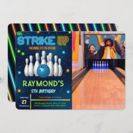 Convite para Fotografias de Boliches Editáveis