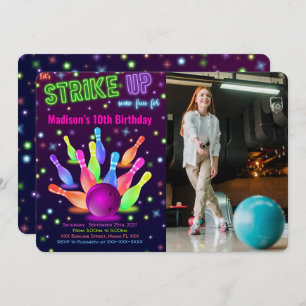 Convite para Fotografias de Boliches Editáveis