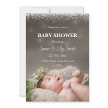 Convite para Fotografias de Chá de fraldas