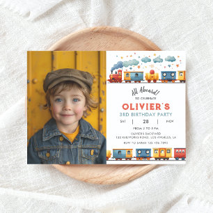 Convite para fotografias de Festa de aniversário d