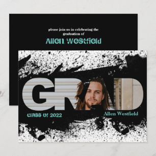Convite para Fotografias de FORMANDO Preto Funky M