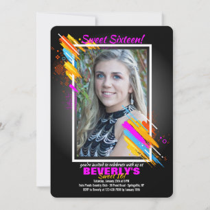 Convite para Fotografias de Quadro de Arte Moderna