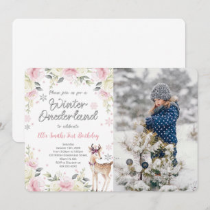 Convite para Fotografias Editável no Wonderland de