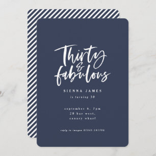 convite para fotos de 30 e festas de aniversário f