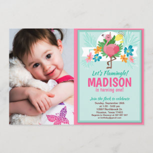 Convite para Fotos de Aniversário de Tropical Fla
