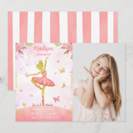 convite para fotos de bailarina