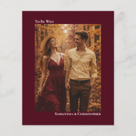 Convite para Fotos de Casamento Simples BUDGET Bur